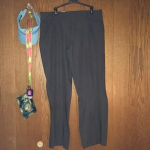 Slimming gray dress pants
